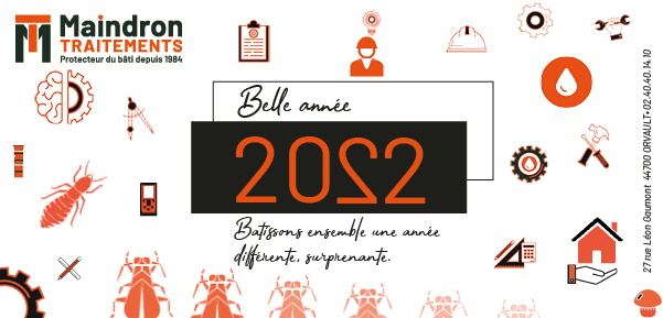 Carte de voeux Maindron Traitements 2022